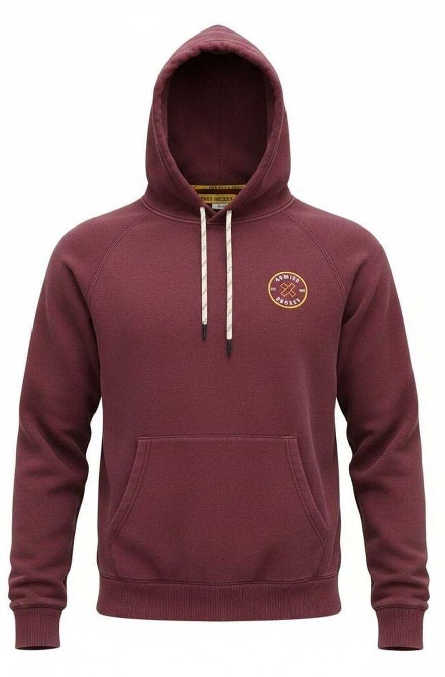 Howies Hockey The Cross-Check Hoodie Maroon Size L